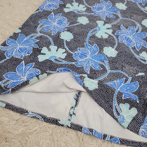 J Mclaughlin Maxi Summer Dress Sz XS Blue Floral - Picture 7 of 9